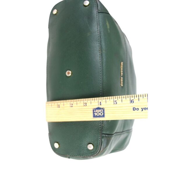 Michael Kors GREEN GENUINE LEATHER THREE COMPARTMENTS SHOULDER BAG TOTE HANDBAG - Picture 12 of 15